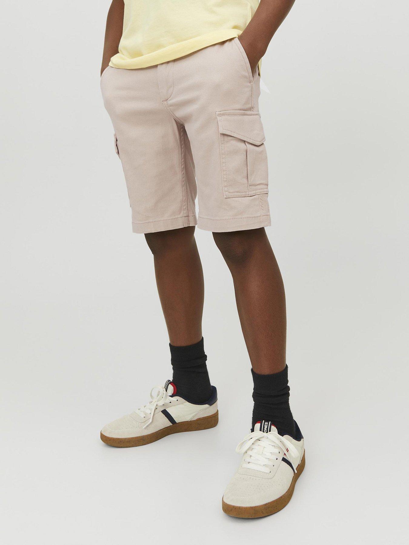 Jack & Jones Junior Boys Joe Cargo Shorts - Crockery - Beige | Very.co.uk