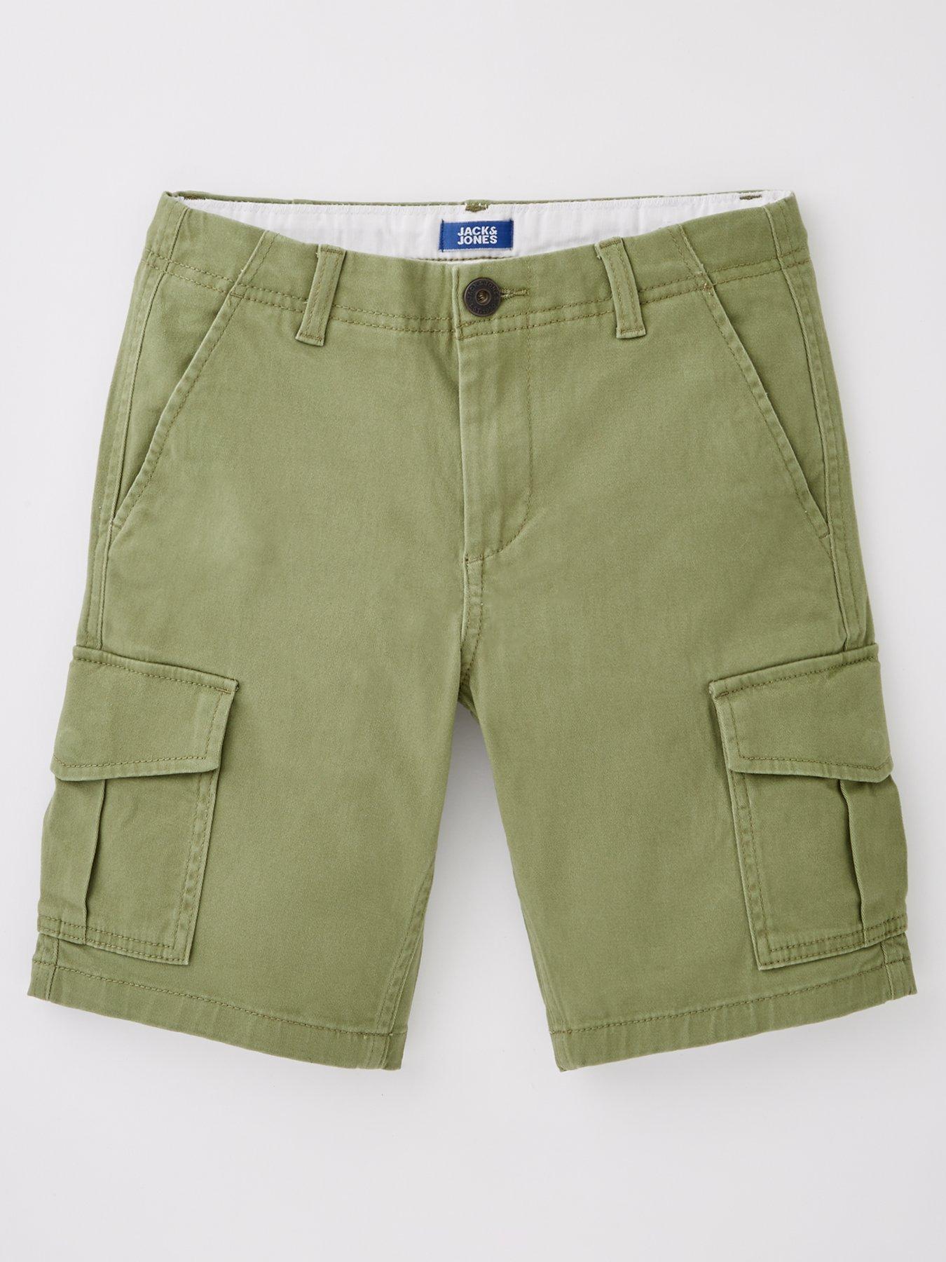 Jack & Jones Junior Boys Joe Cargo Shorts - Oil Green