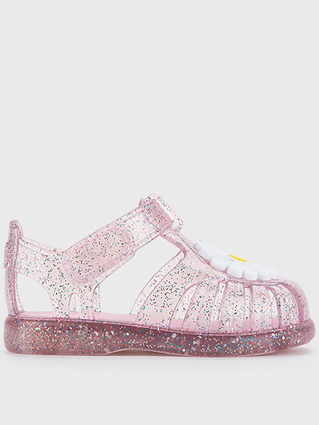 undefined Tobby Gloss Glitter Flower Jelly Sandal