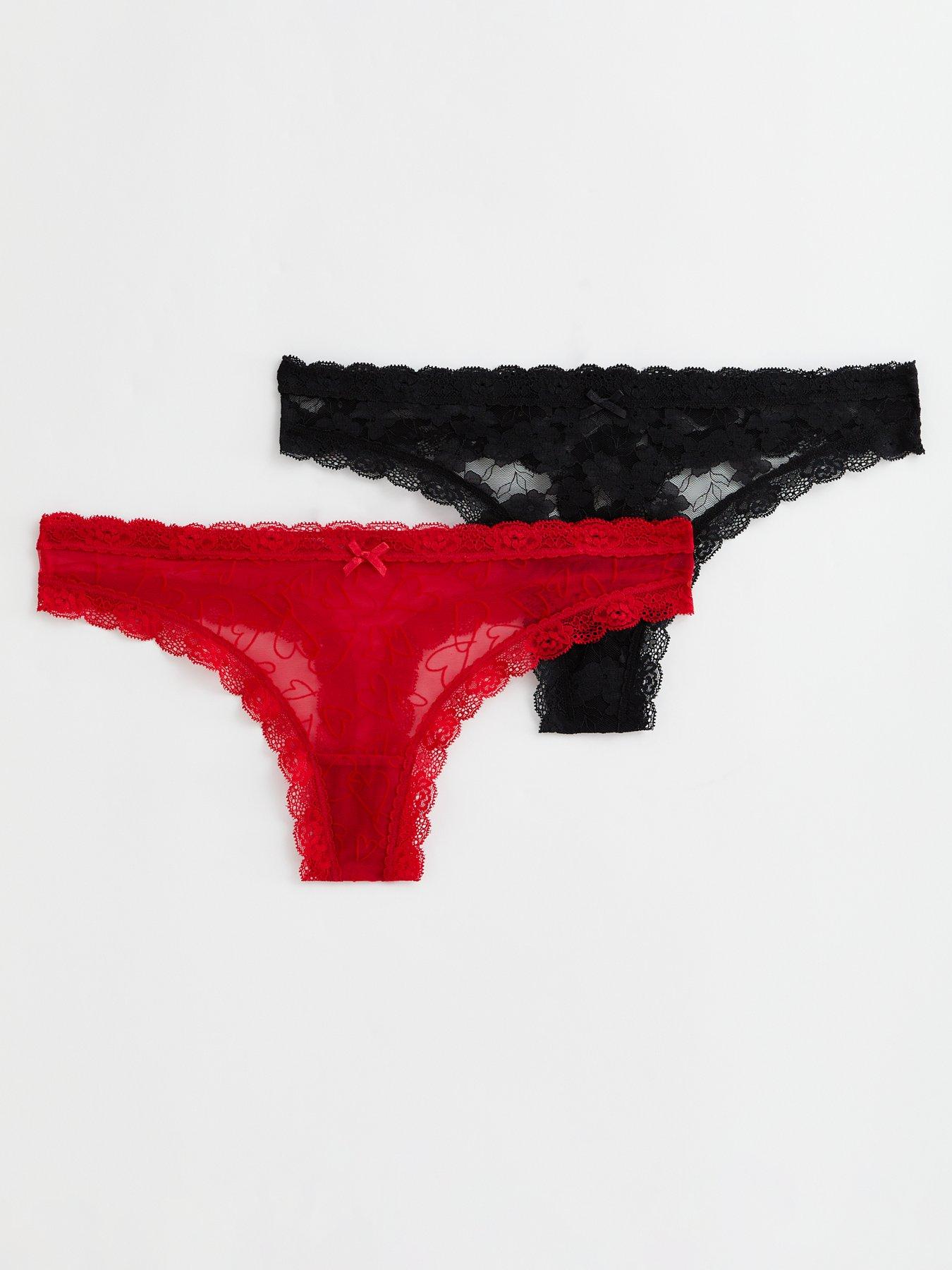 MULTIPACK OF 3 LACE TRIM BRIEFS – Juicy Couture UK
