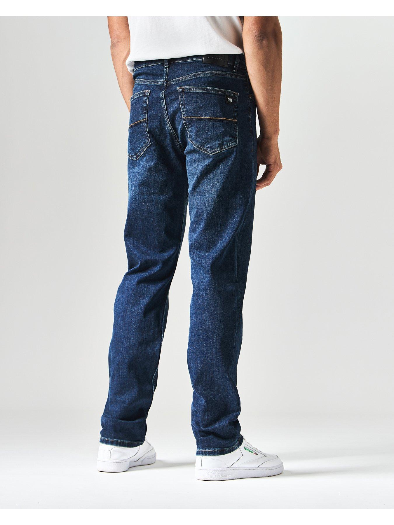 Image 2 of 6 of Weekend Offender Easy Straight Fit Jeans - Dark Blue