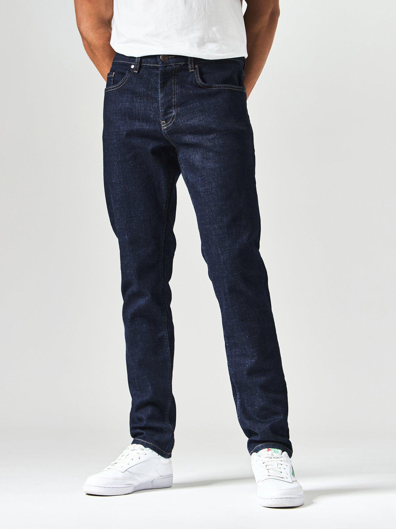 undefined Tapered Fit Jeans - Dark Blue