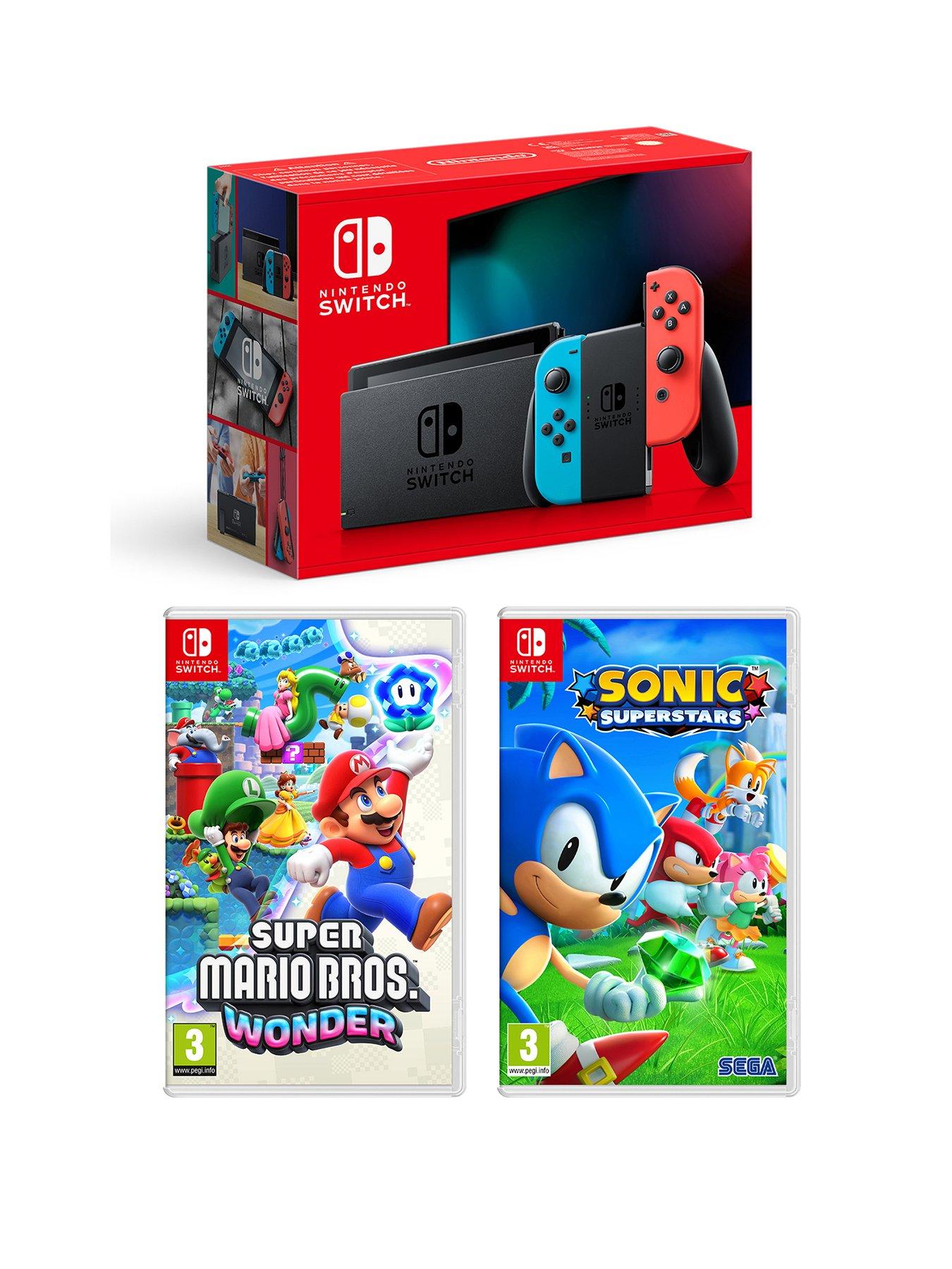 Nintendo switch neon with best sale mario kart 8 deluxe