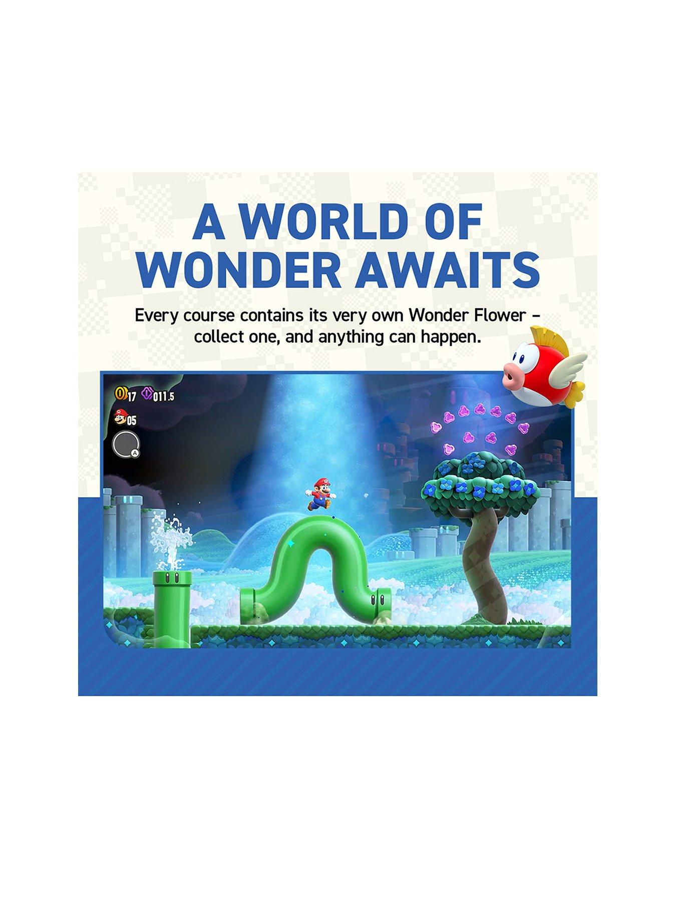 Image 2 of 4 of Nintendo Switch Neon With Super Mario Bros Wonder &amp; Sonic Superstars