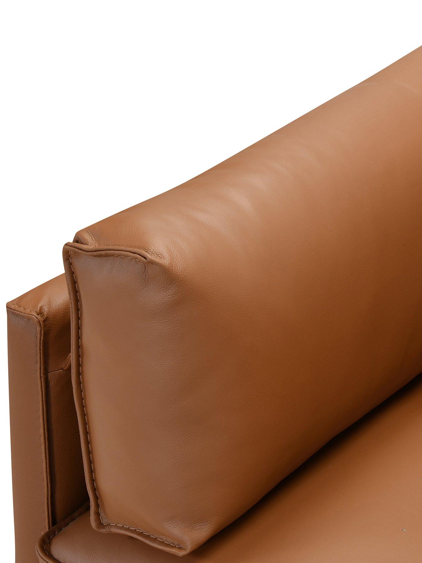 Image 5 of 6 of The Very Collection New Sasha Leather/Faux Leather&nbsp;Armchair - Tan - FSC&reg; Certified