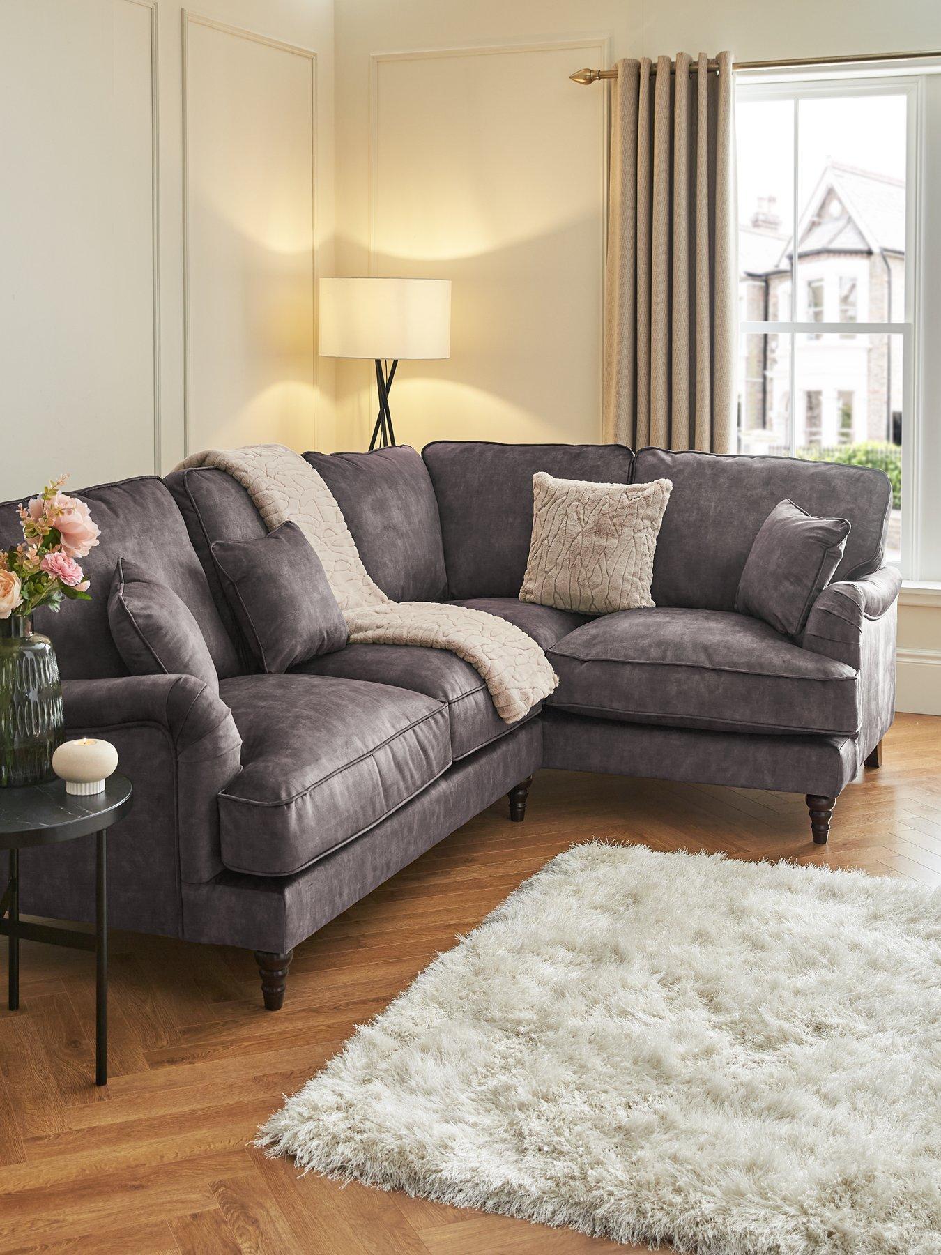 undefined Hariott Right Hand Fabric Corner Chaise Sofa