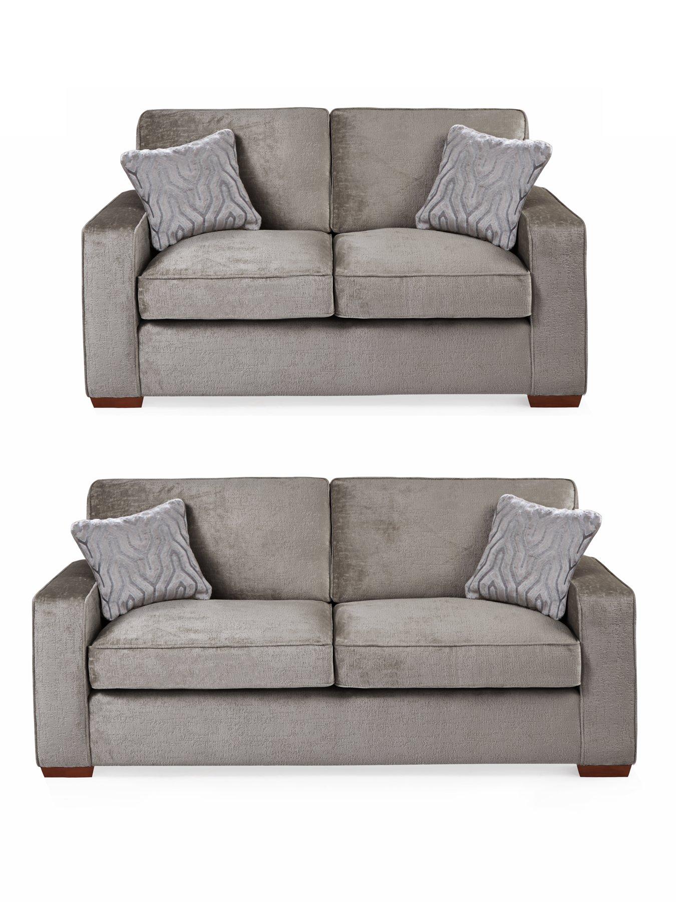 undefined Elsa 3 Seater + 2 Seater Fabric Sofas (Buy  &  SAVE!)