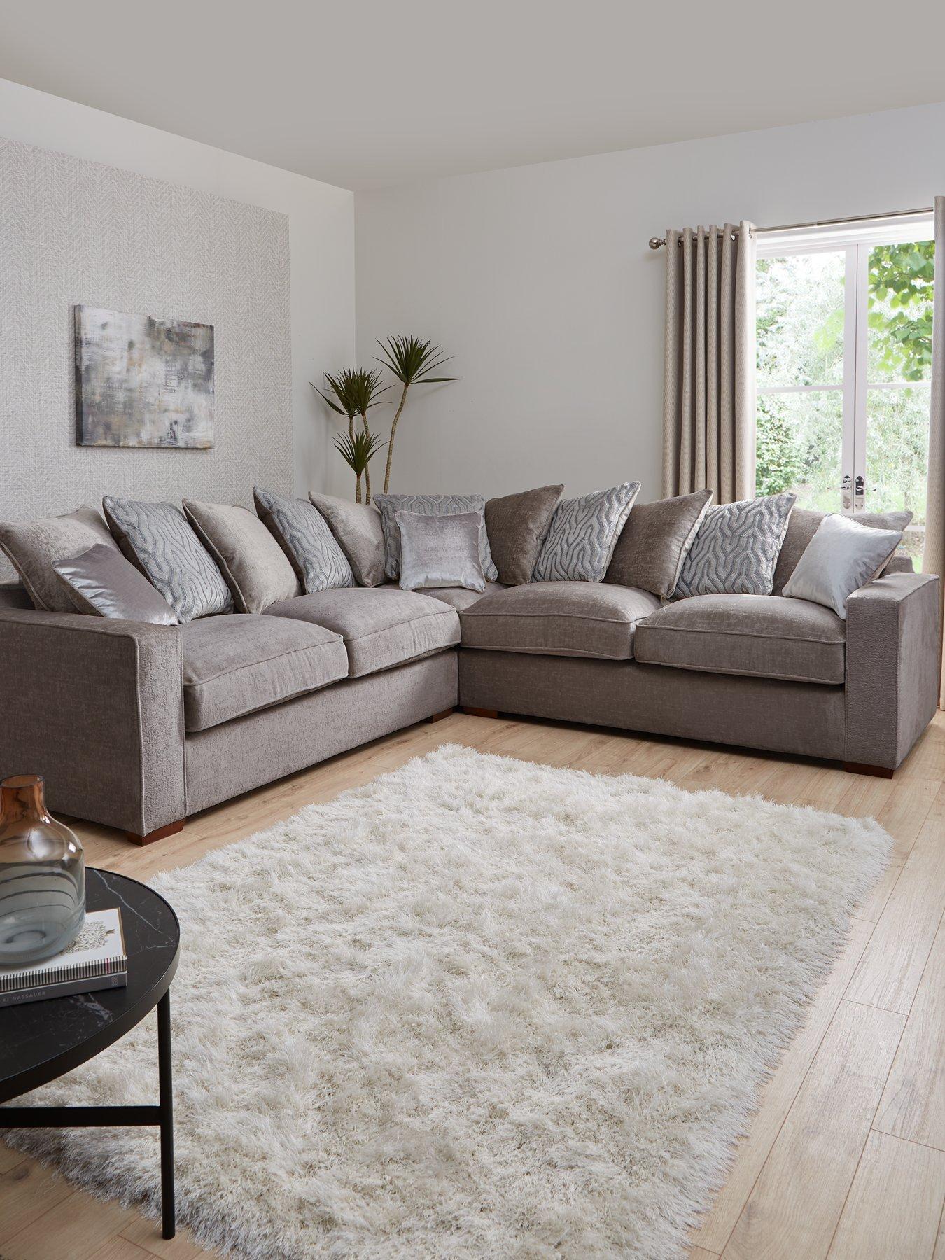 undefined Elsa Fabric Corner Scatter Back Group Sofa