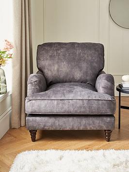Product photograph of Very Home Hariott Fabric Armchair from very.co.uk