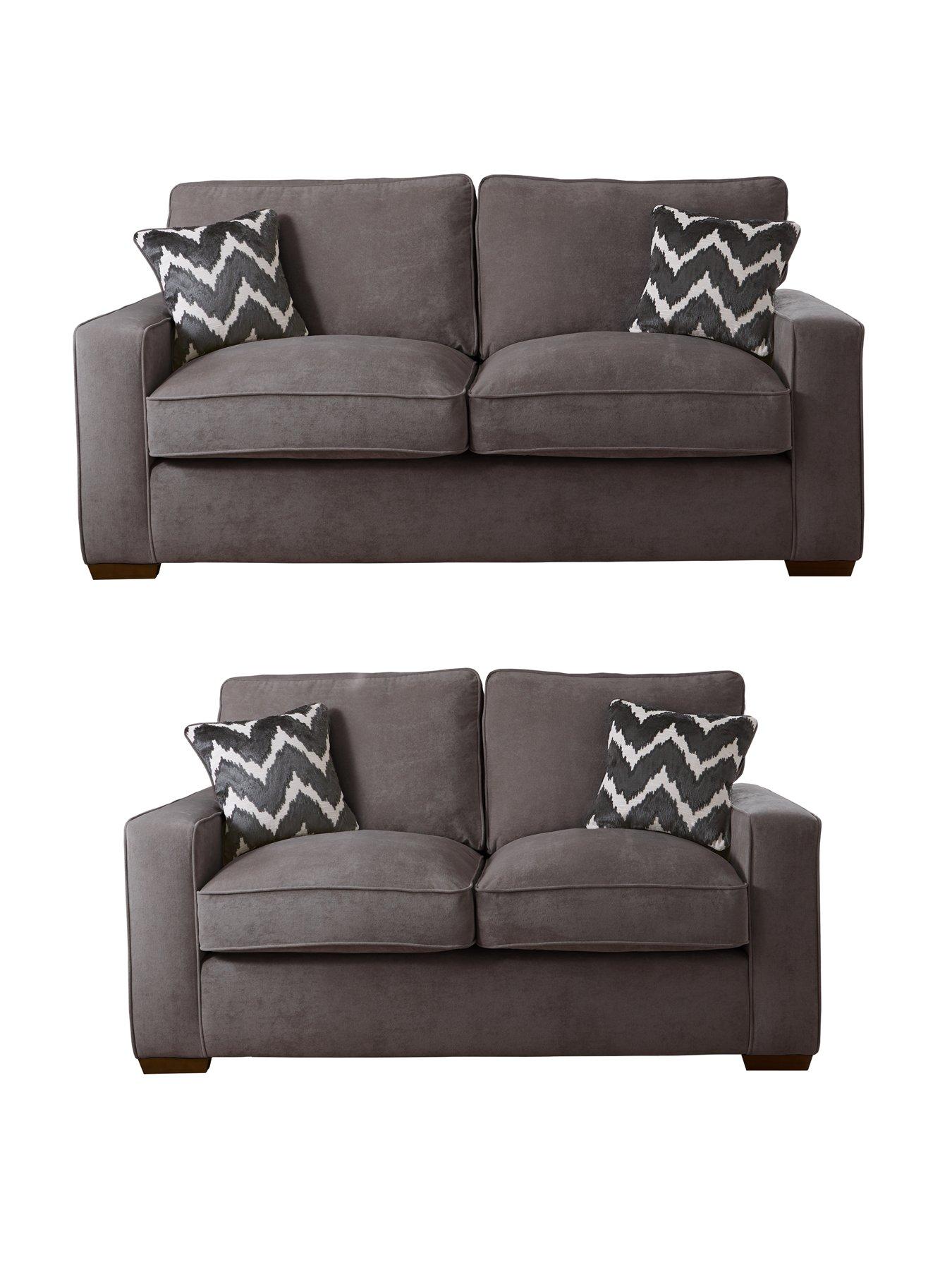 undefined Jenna 3 Seater + 2 Seater Fabric sofas (Buy  &  SAVE!)
