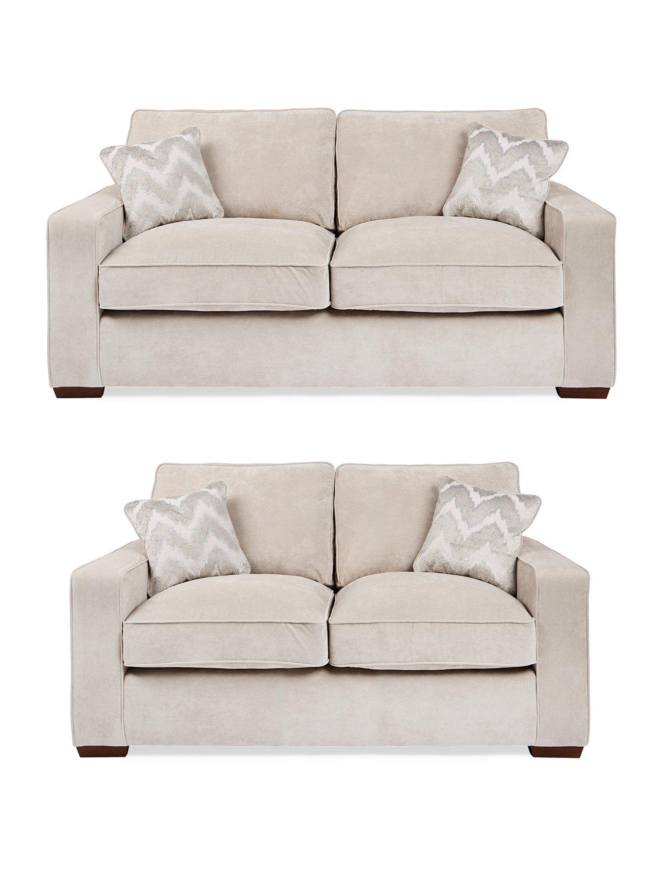 undefined Jenna 3 Seater + 2 Seater Fabric sofas (Buy  &  SAVE!)