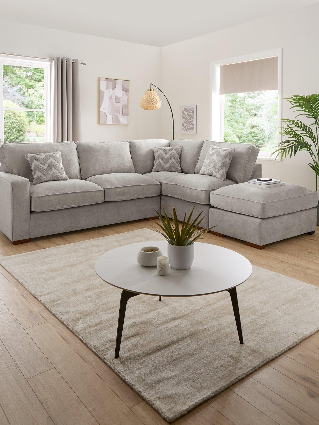 The Very Collection Jenna Right Hand Fabric Corner Chaise - Made to Order in the UK - FSC® Certified