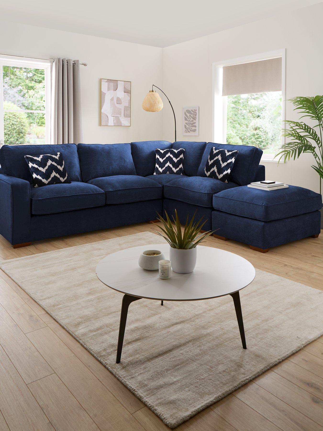 undefined Jenna Right Hand Fabric Corner Chaise