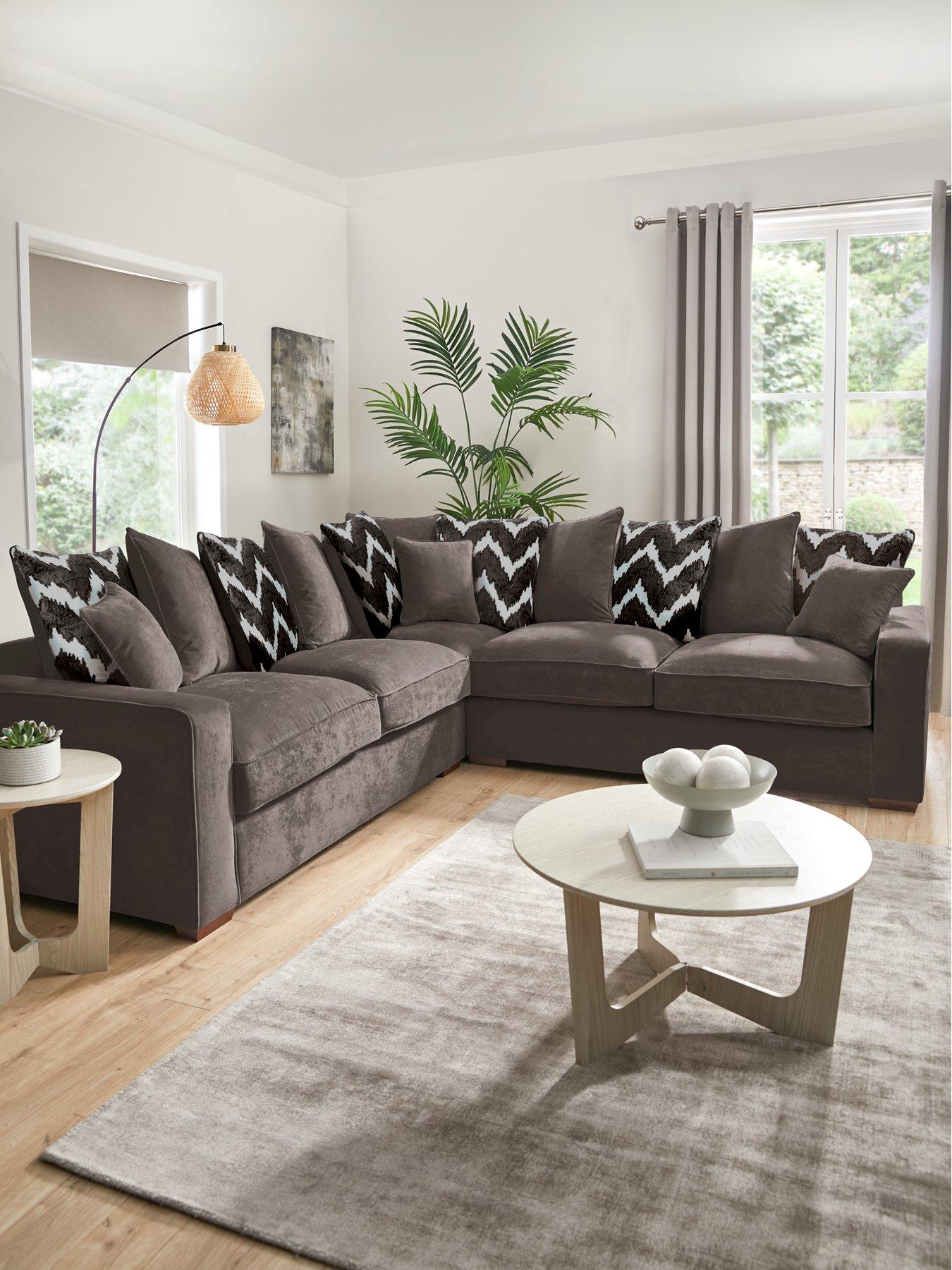 The Very Collection: Jenna Fabric Corner Scatter Group Sofa - Made to Order in the UK - FSC&reg; Certified
