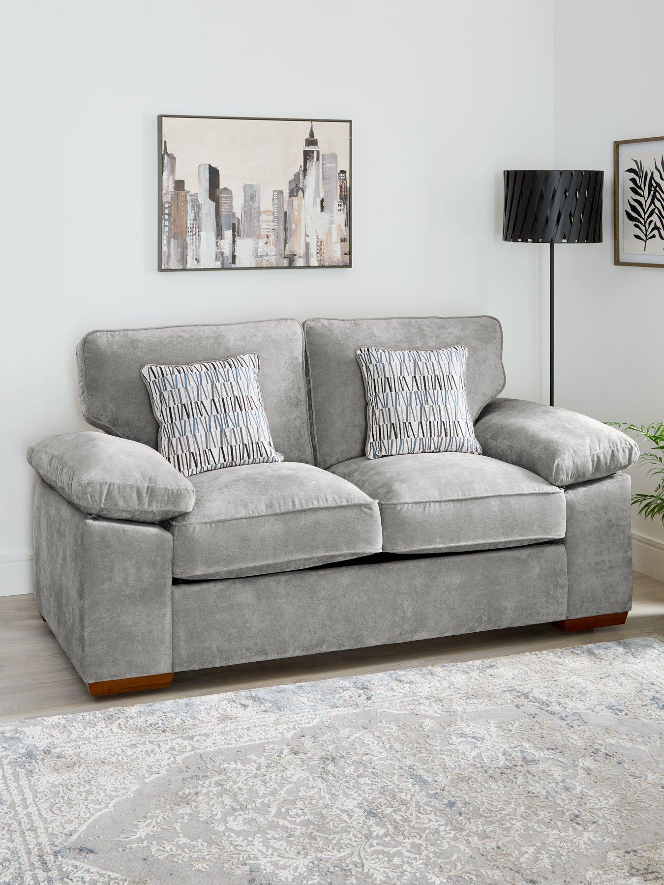 Product photograph of Very Home Bonita 2 Seater Deluxe Fabric Sofa Bed from very.co.uk