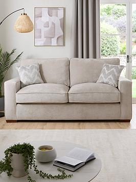 Product photograph of Very Home Jenna 3 Seater Fabric Sofa from very.co.uk