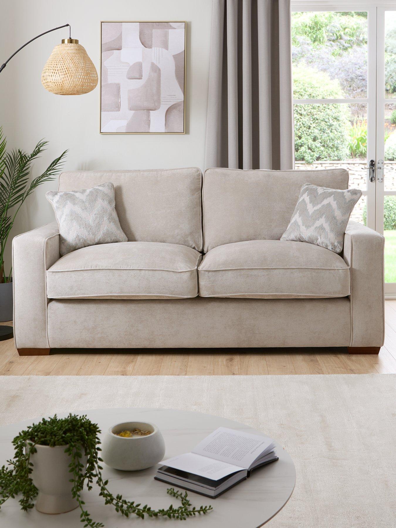 undefined Jenna 3 Seater Fabric Sofa