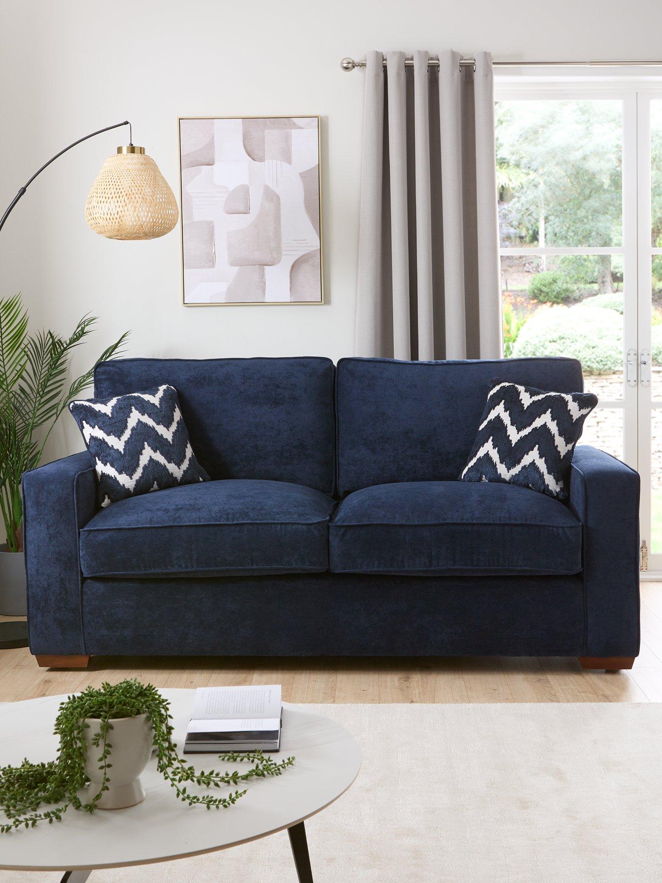 undefined Jenna 3 Seater Fabric Sofa