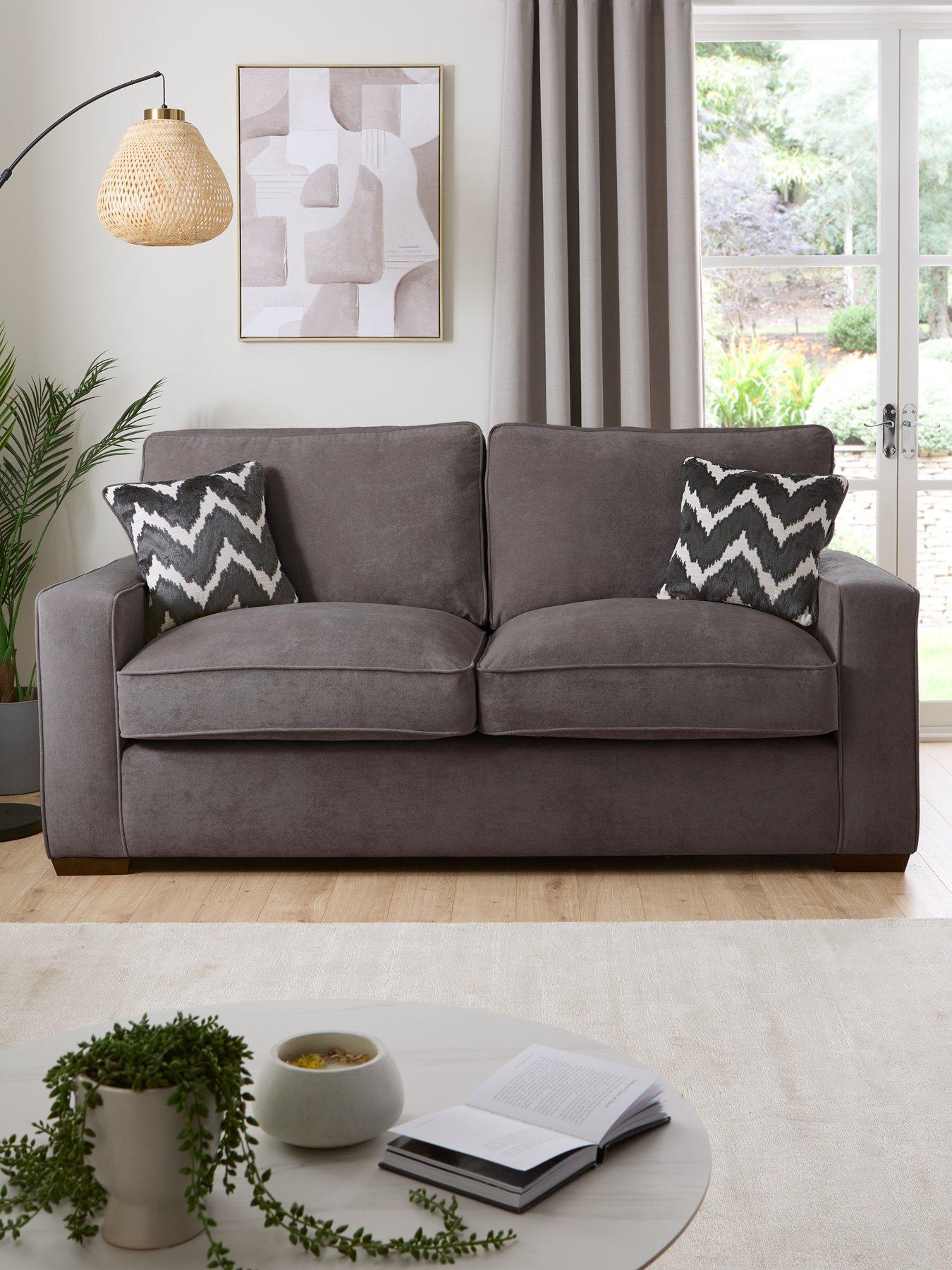 undefined Jenna 3 Seater Fabric Sofa