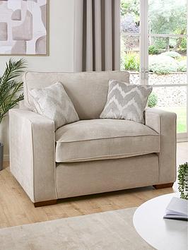 Product photograph of Very Home Jenna Fabric Love Seat from very.co.uk