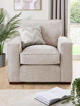 Product photograph of Very Home Jenna Fabric Armchair from very.co.uk