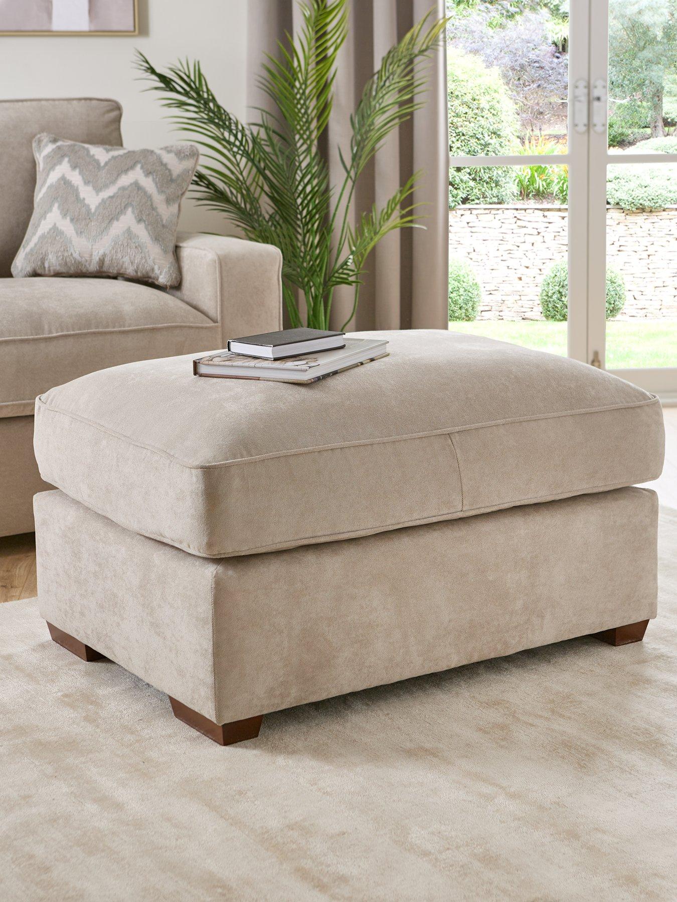 Product photograph of Very Home Jenna Footstool from very.co.uk