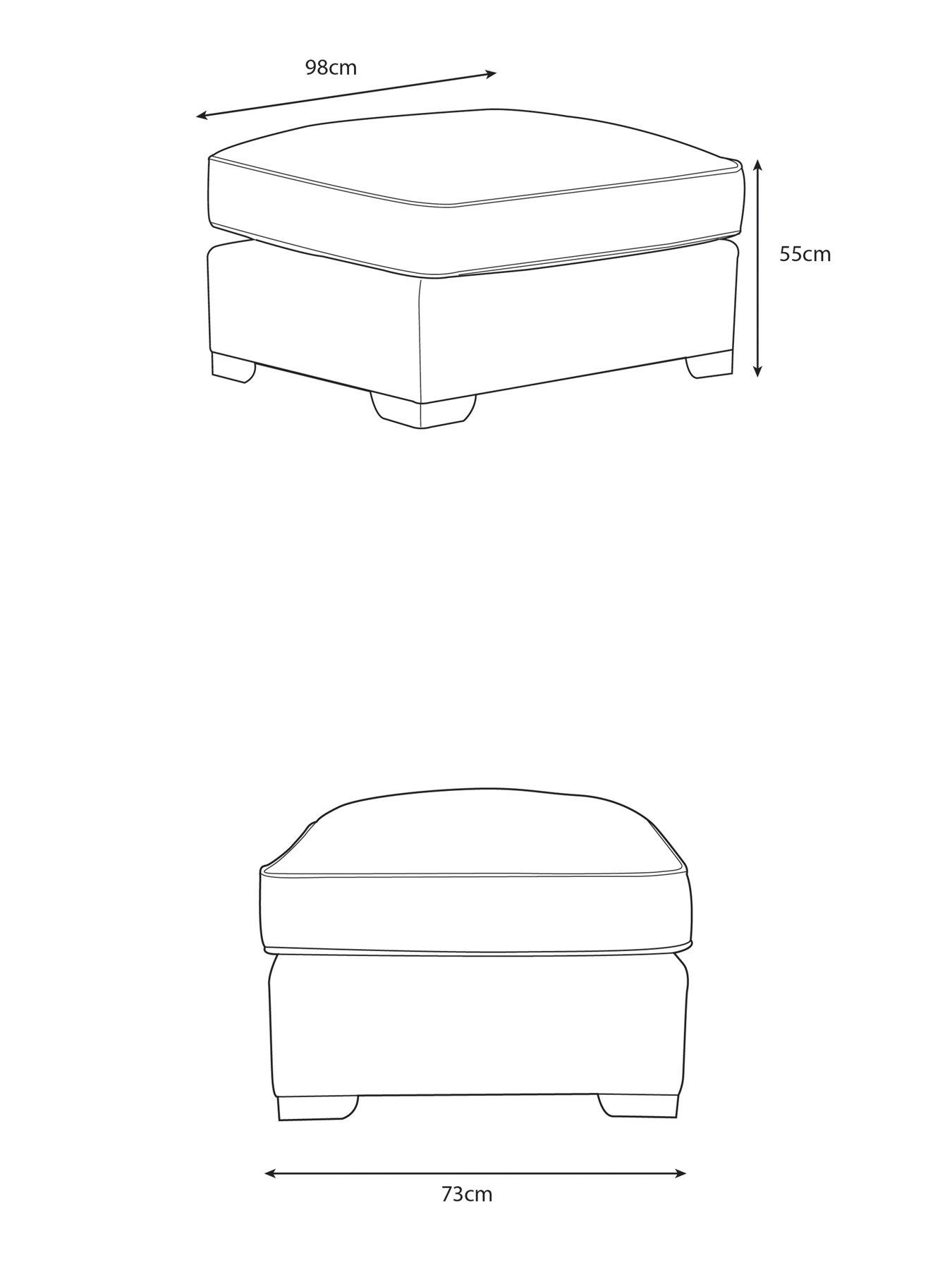 Image 5 of 5 of Very Home Jenna Footstool&nbsp;- Made to Order in the UK