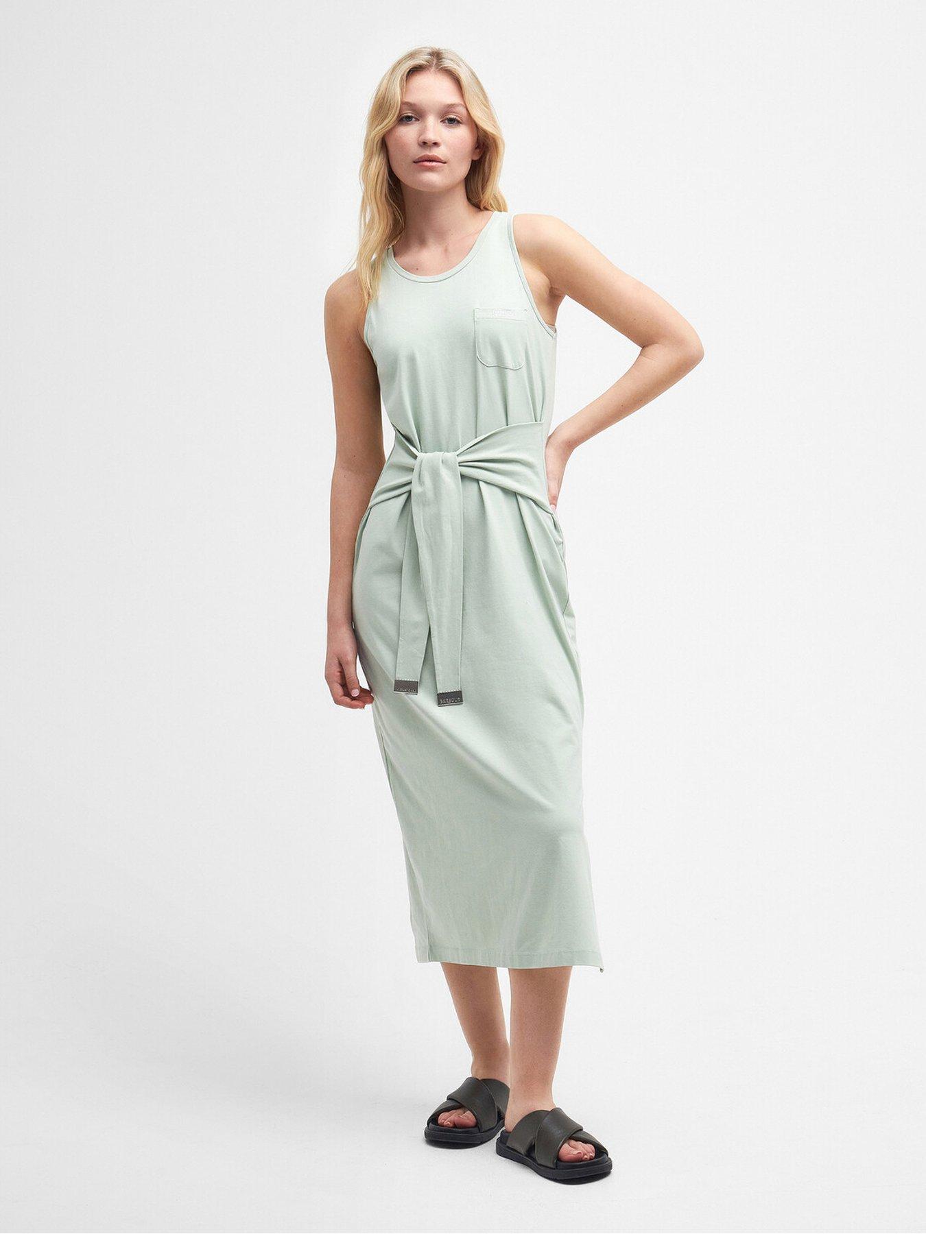 barbour-international-morgan-midi-dress-green