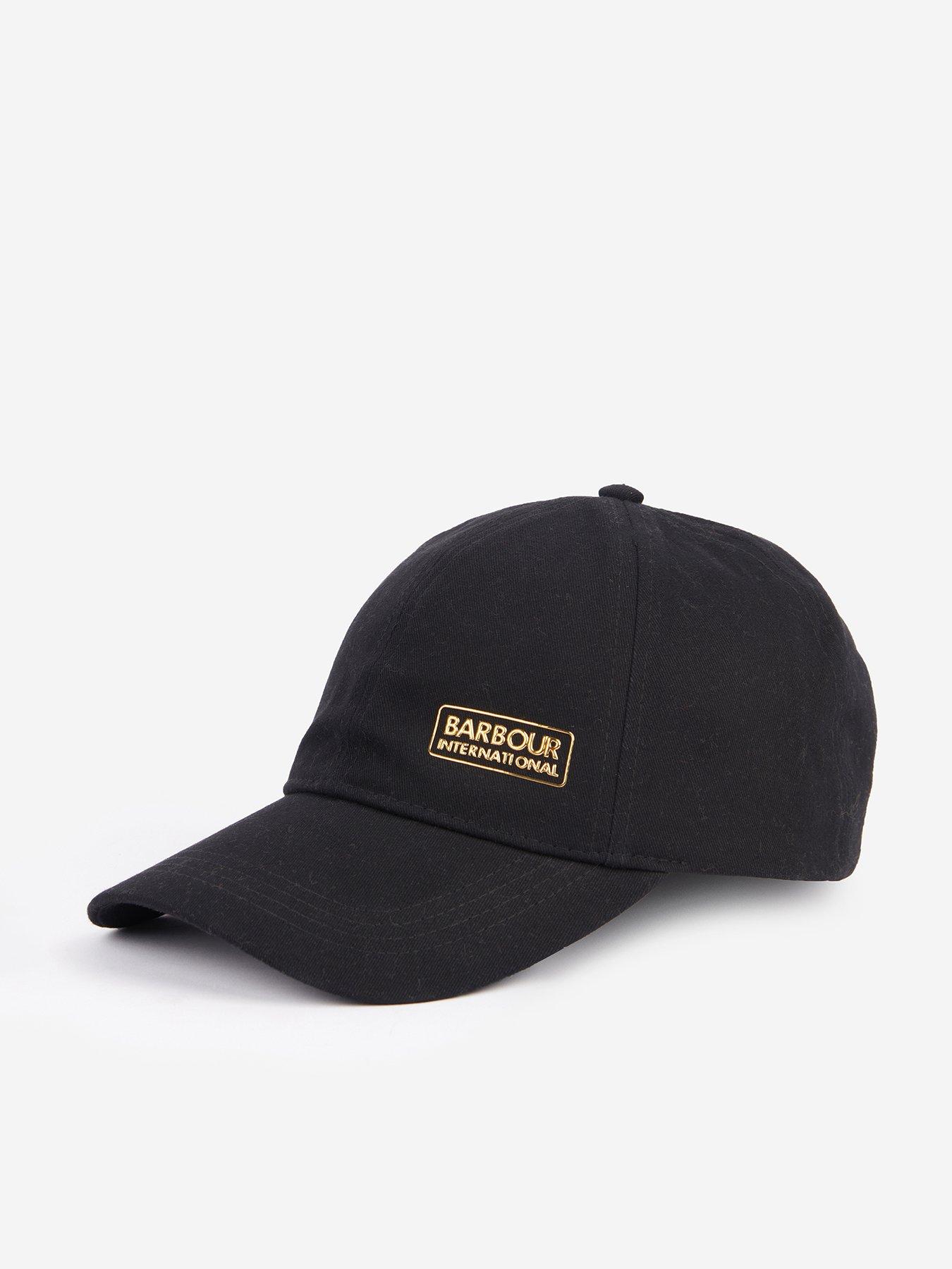 Barbour black sales cap