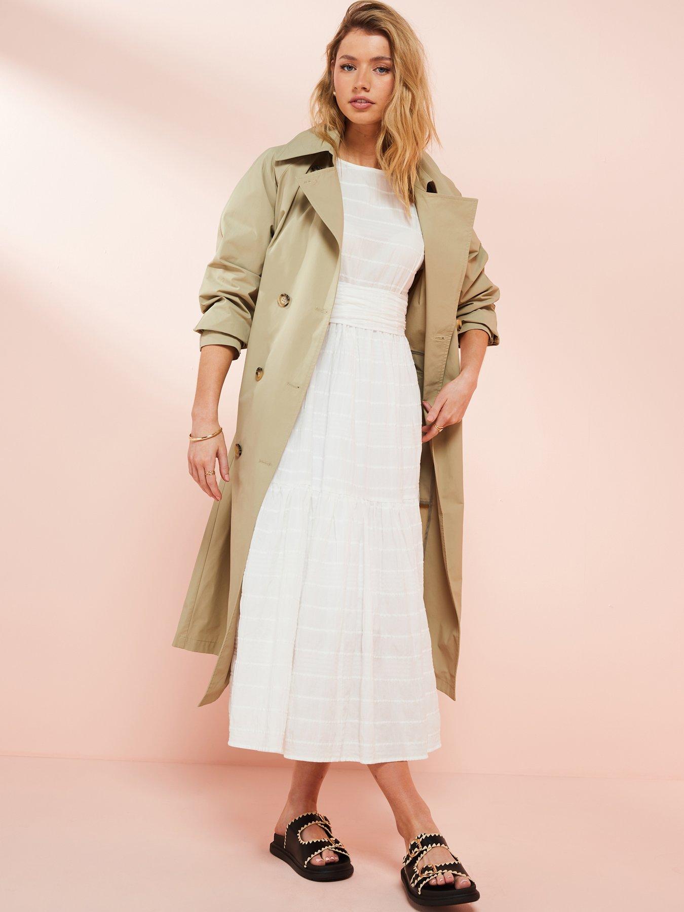 Barbour Kelburn Cotton Midi Dress White Very