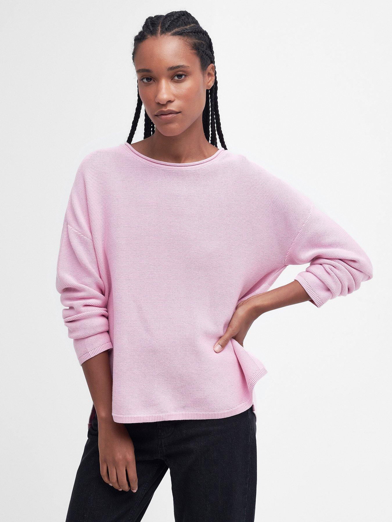 Barbour Marine Knitted Jumper - Pink | Very.co.uk