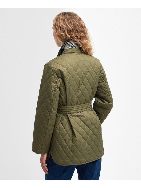 Barbour Rei Quilted Jacket - Khaki | Very.co.uk