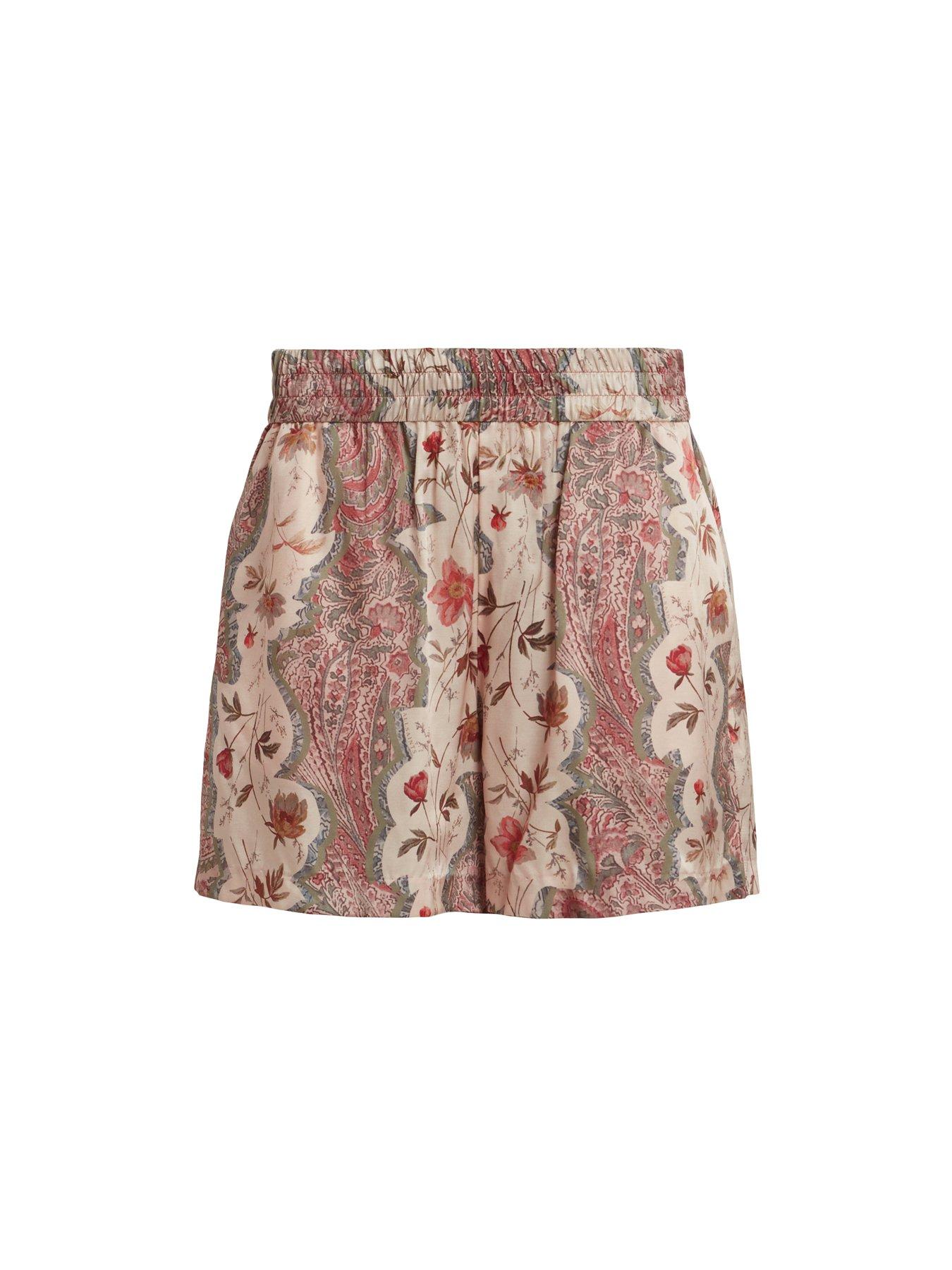 AllSaints Charli Cascade Co Ord Shorts - Pink | Very.co.uk