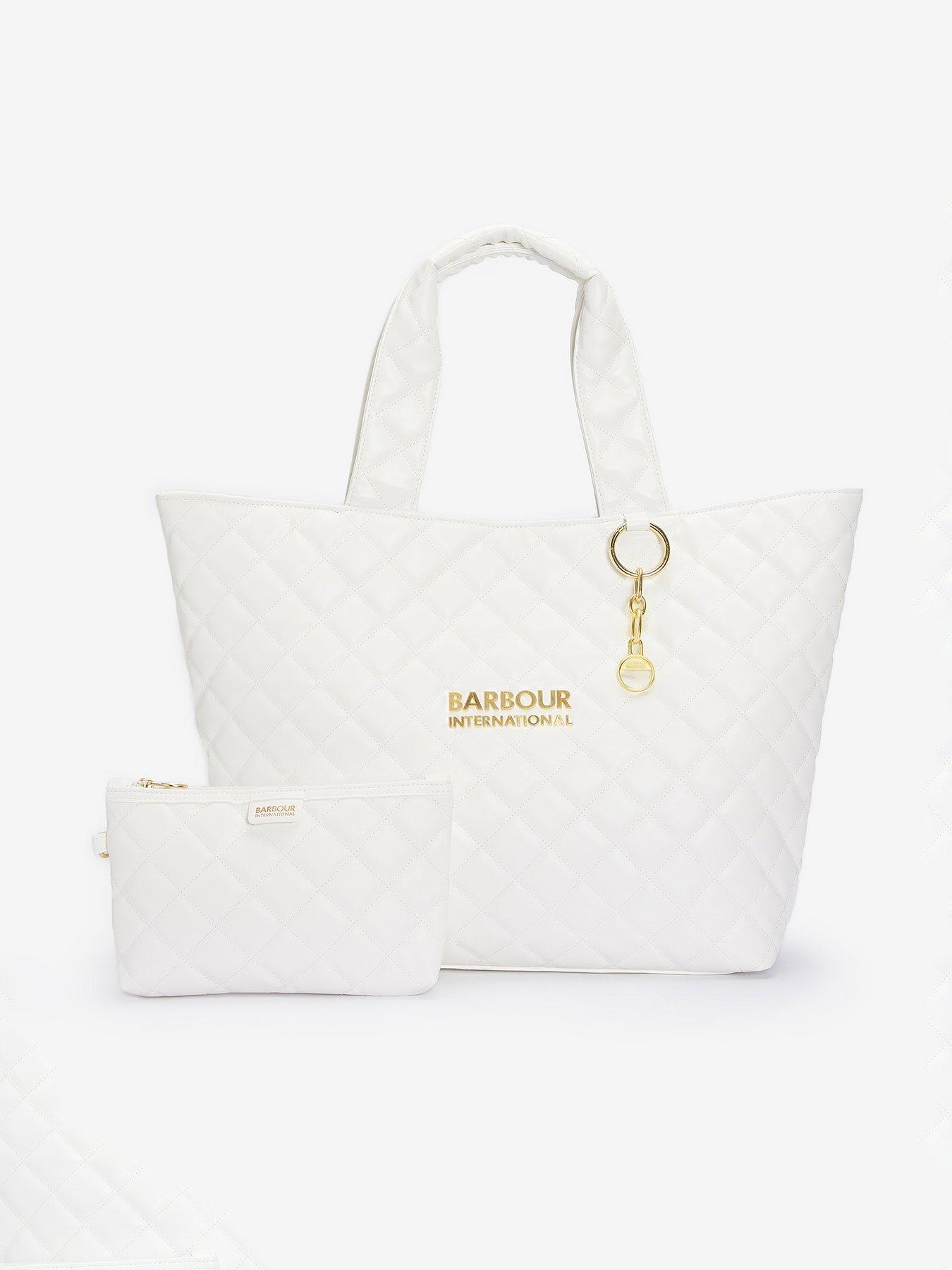 Barbour store bag white