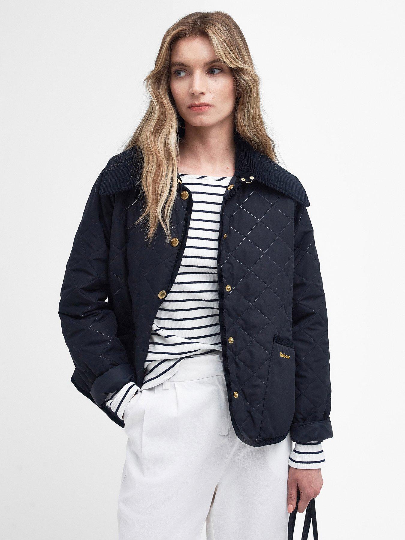 Barbour international enduro hot sale quilted jacket navy