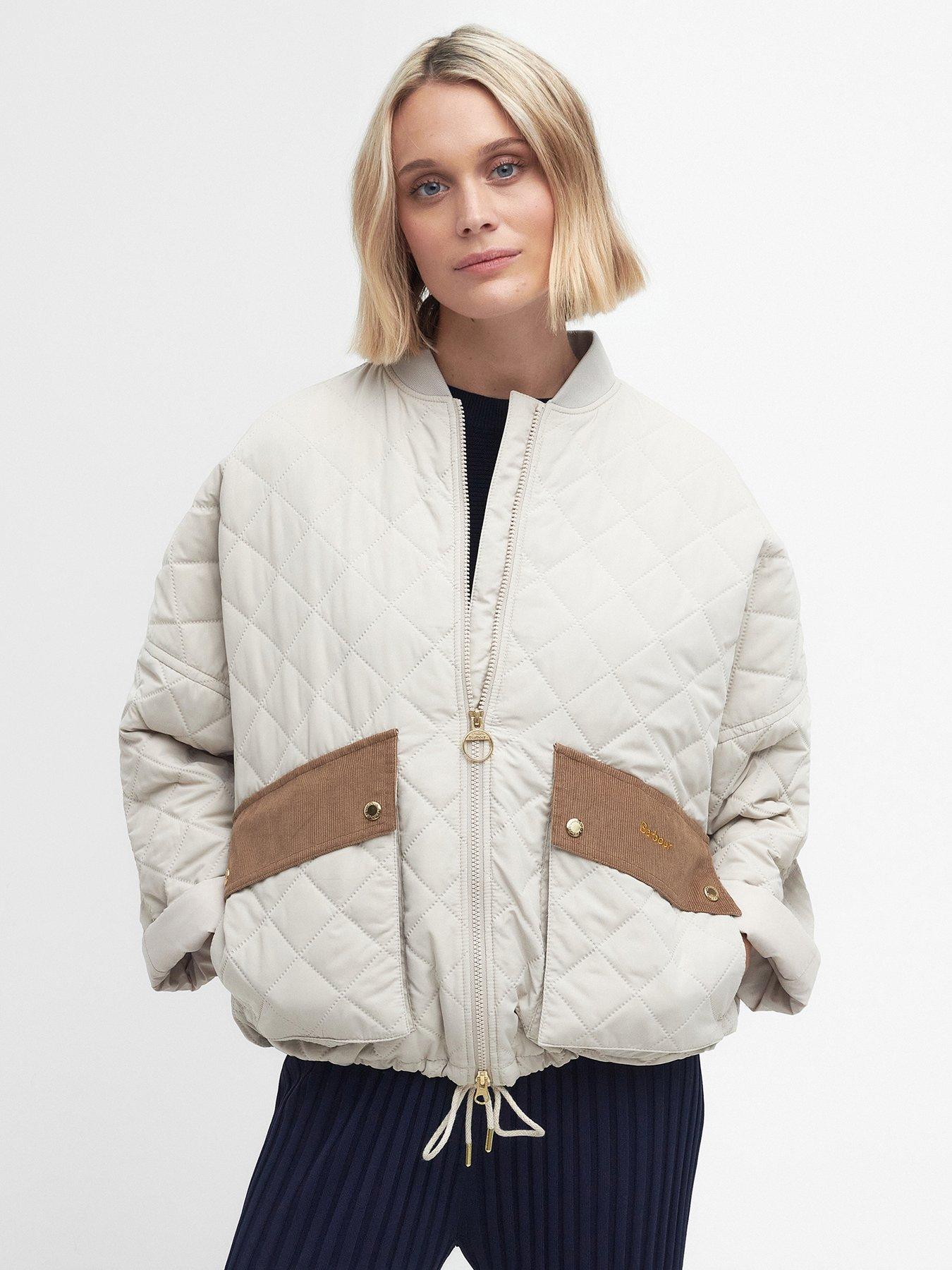 Barbour cream sale quilted jacket