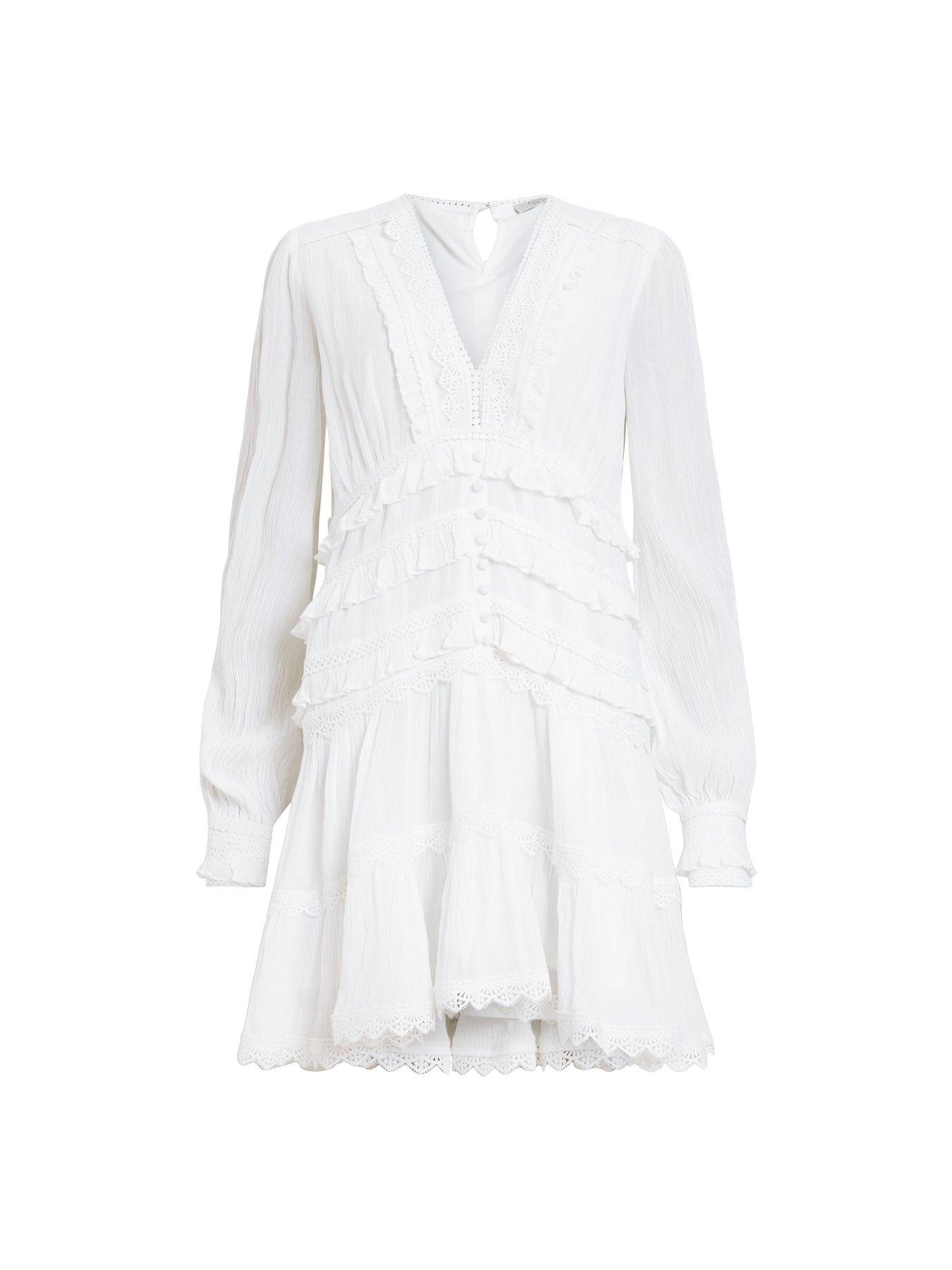 Image 5 of 5 of AllSaints Zora Dress - White