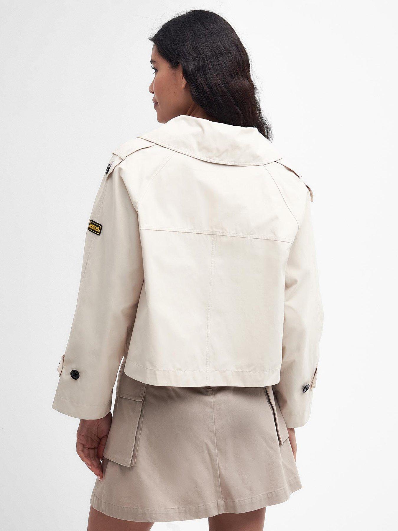 Barbour hot sale coat white