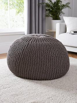 Product photograph of Kaikoo Wool Cocoon Bean Bag from very.co.uk
