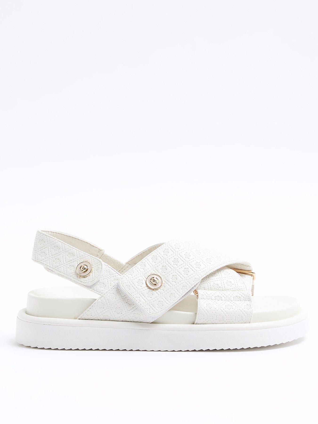 River island store cross strap sandals