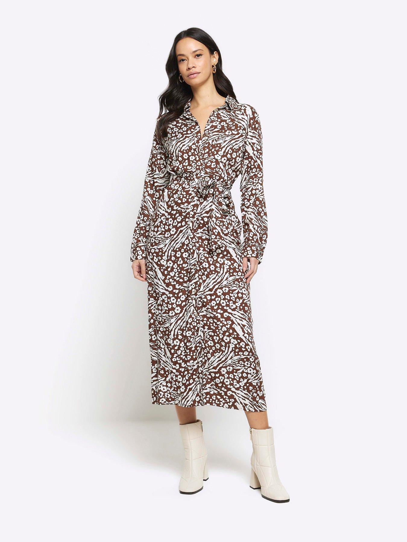 Leopard print outlet dress river island