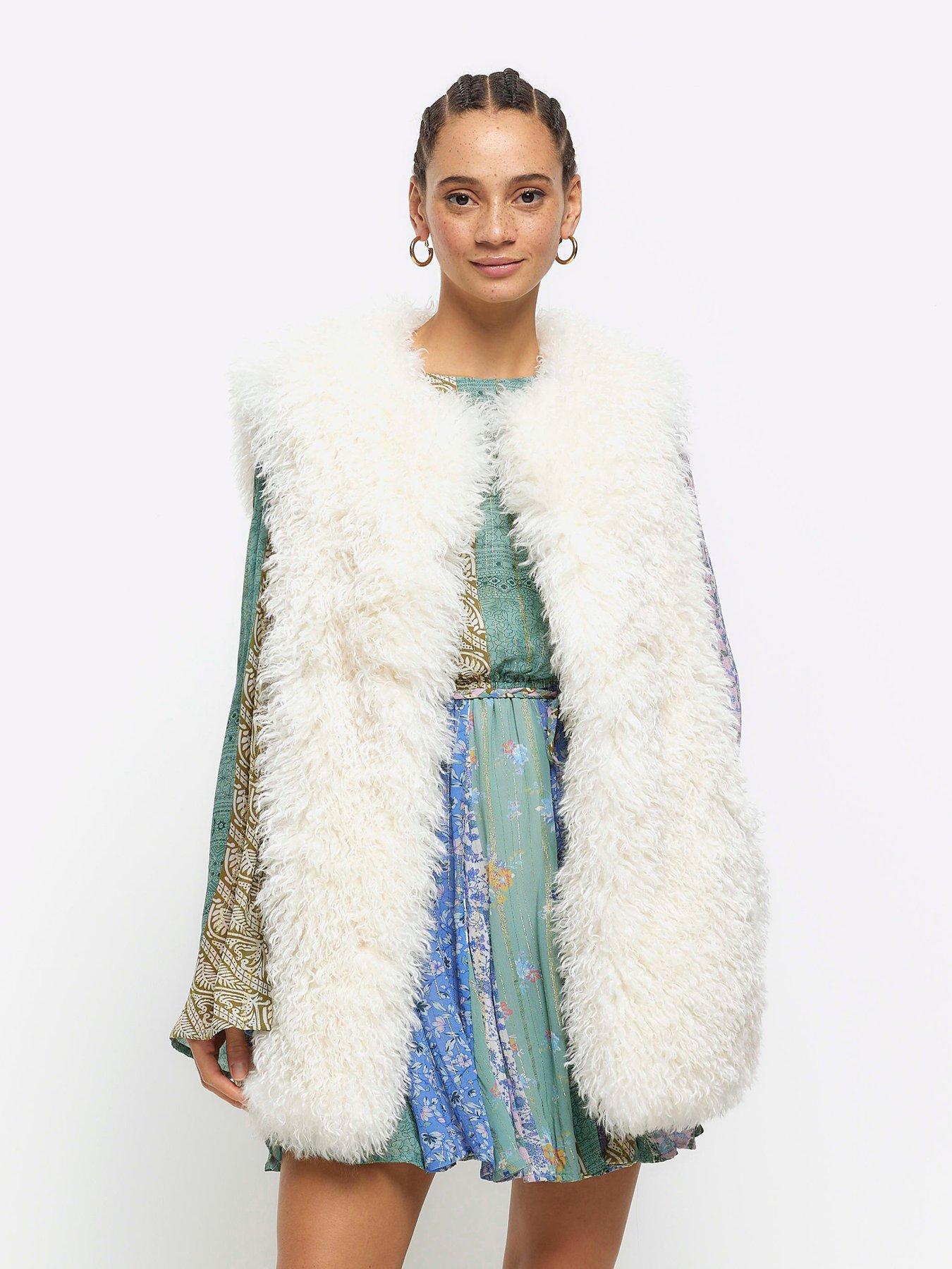 Faux Fur Gilet Cream