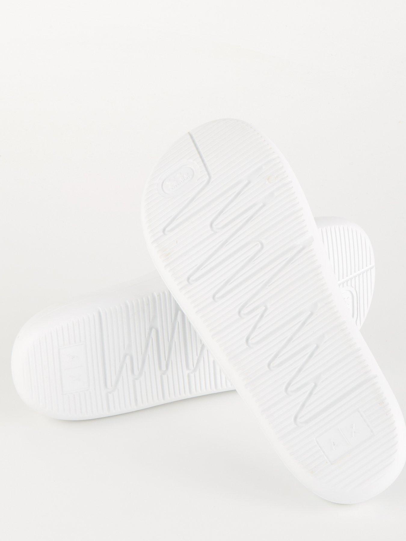 Image 5 of 6 of Armani Exchange Eva Sliders - White