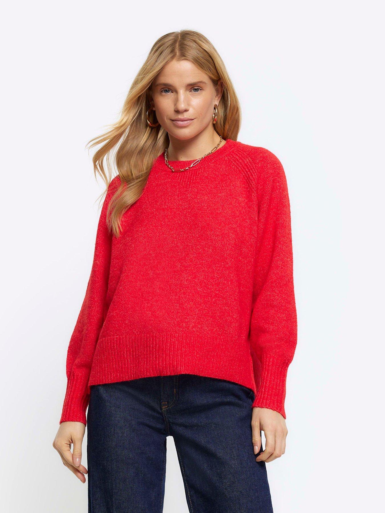 Ladies red sale jumpers uk