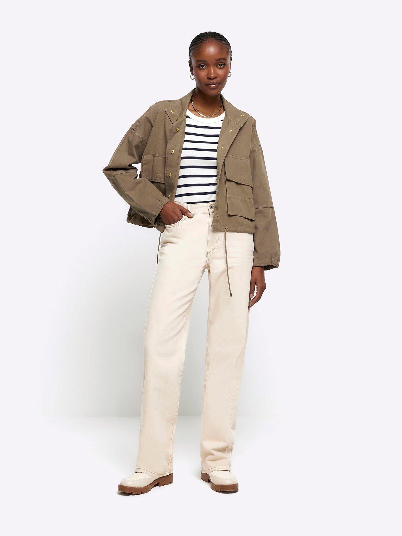 River island best sale beige jacket