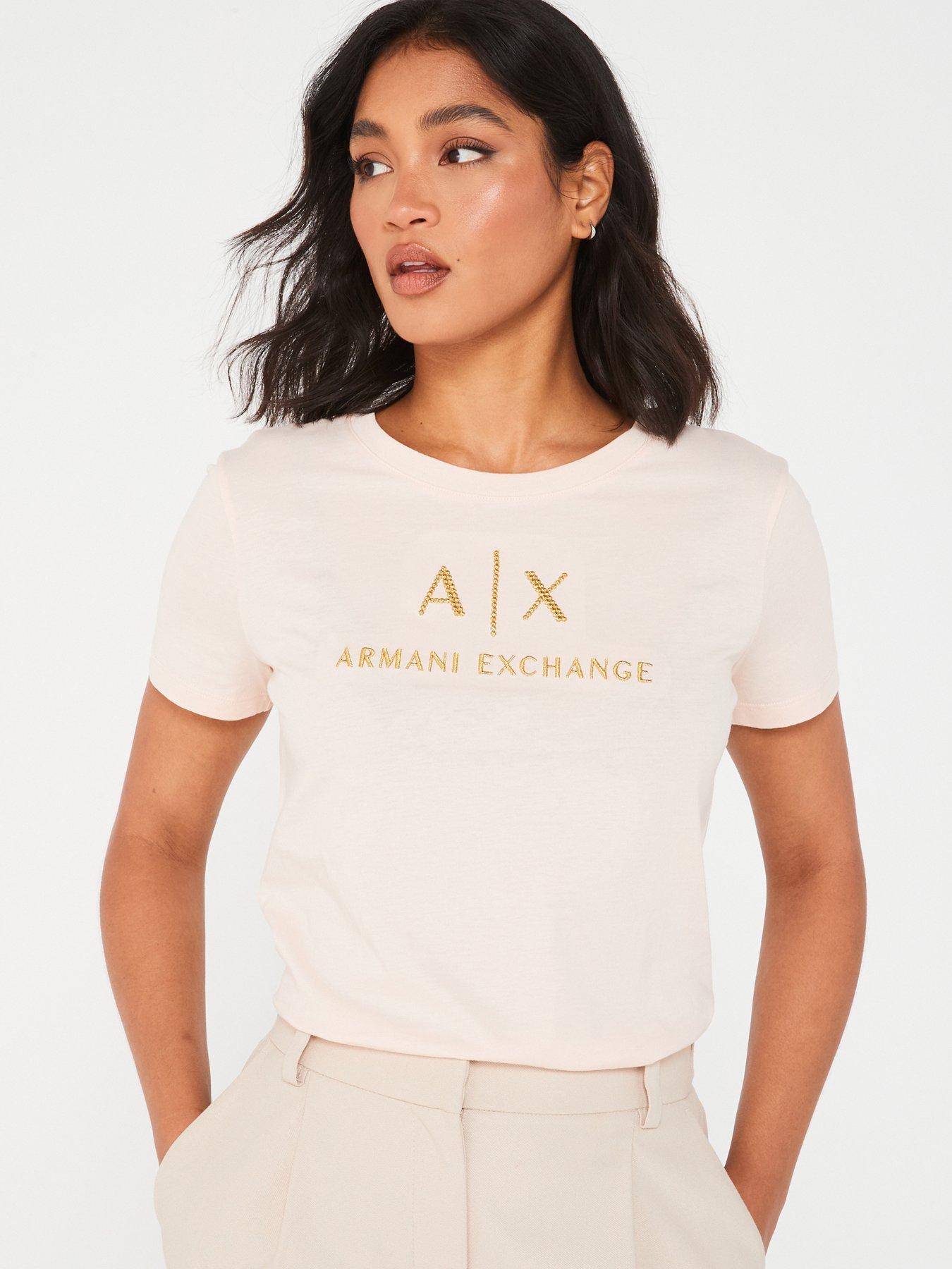 armani-exchange-logo-t-shirt-nude