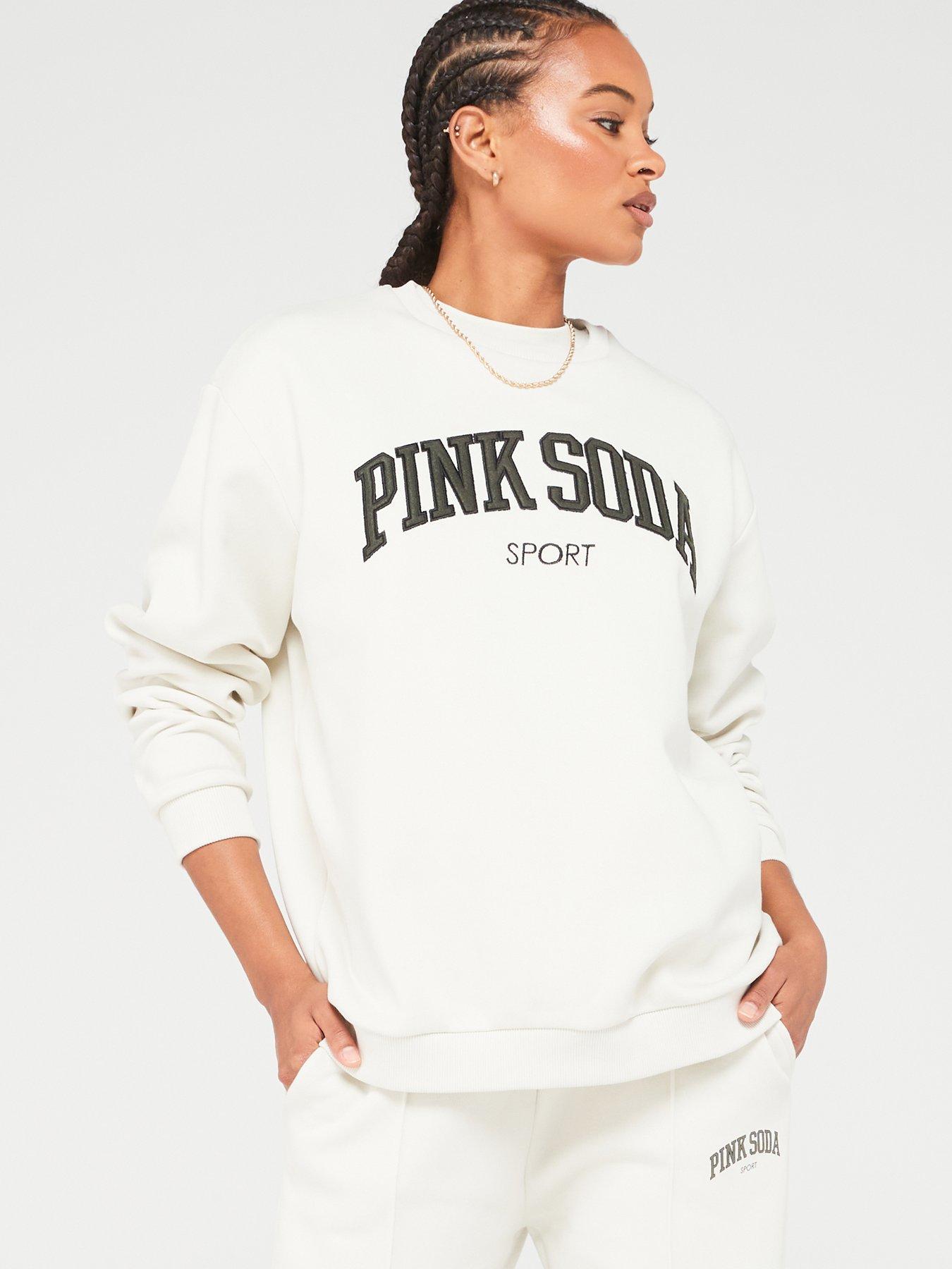 Pink Soda Women s Liberty Crew Sweat White very