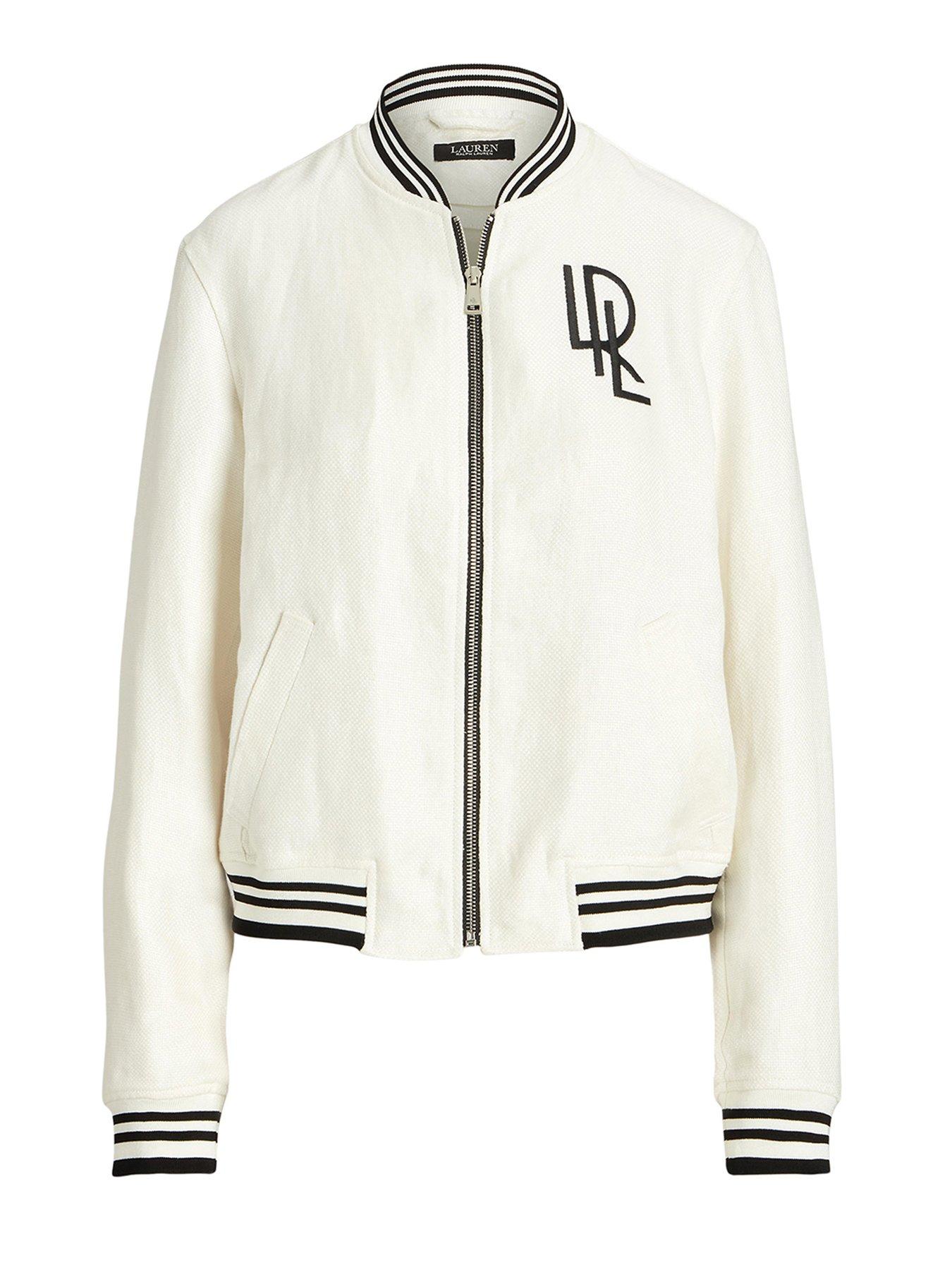 Lauren by Ralph Lauren Fucetta-unlined-bomber White Very