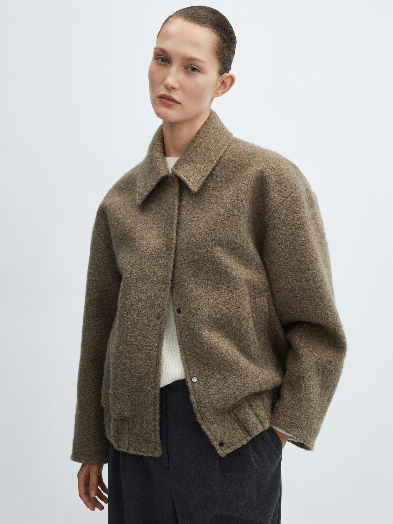 undefined Oversize Shirt Design Bomber Jacket