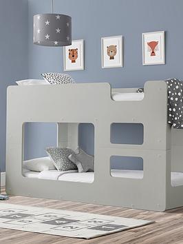 Product photograph of Julian Bowen Solar Pod Bunk Bed - Grey from very.co.uk